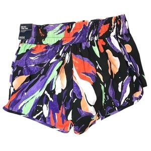 DSG High Rise Stride Multi Landscape Shorts, Multi-Color, Medium, NWT
